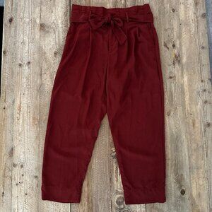 Madewell Drapey Paperbag Pants Maple Syrup Women's 6